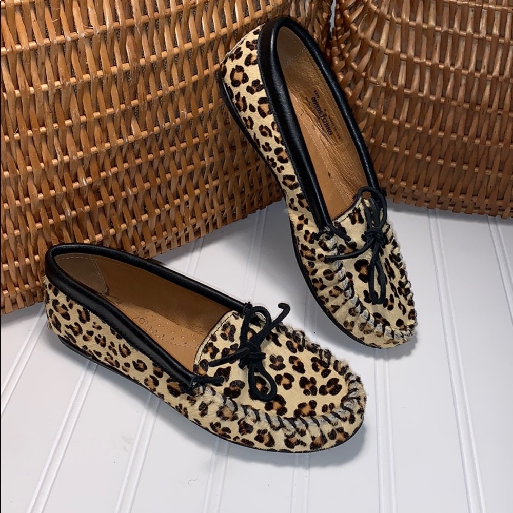 Minnetonka Leopard Print Loafers
